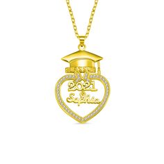 Font:Heart Necklace - This love necklace is made of a love heart wearing a bachelor's hat inlaid with diamonds and wrapped "2021" and "name".Personalized Necklace - A commemorative necklace for students graduating in 2021, with customizable names.Perfect Gift- This personalized necklace is a great gift for the Grads. The student time has quietly come to an end. Give them the encouragement and best wishes for those who have grown up. May they have a bright future and never go forward. Customizable Heart Pendant Charm Necklace For Anniversary, Customized Heart Pendant Charm Necklaces For Anniversary, Heart Pendant Necklace For Valentine's Day Anniversary, Heart Pendant Necklace For Anniversary On Valentine's Day, Customizable Pendant Necklaces For Anniversary, Customizable Pendant Necklace For Anniversary, Customizable Heart Cut Necklace For Gift, Customizable Heart Cut Necklaces For Gifts, Customized Pendant Charm Necklace For Anniversary