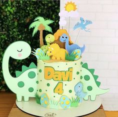 Dinasour Birthday, Dino Birthday Cake, Baby Boy Birthday Themes, Dinosaur Party Invitations, Dinosaur Birthday Theme, 2nd Birthday Party For Boys, Dino Cake, Dinosaur Birthday Party Decorations, 1st Birthday Girl Decorations