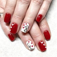 Valentine Nails. There are any references about Valentine Nails in here. you can look below. I hope this article about Valentine Nails can be useful for you. Please remember that this article is for reference purposes only. #valentine #nails Gel Nails Long, Video Makeup, Heart Nail Designs, Valentine Nail Art, Valentine Nails, Nail Designs Valentines, Hari Valentine, Fashion Corner