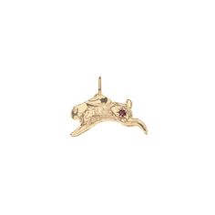 LUCKY Rabbit Charm in Solid Gold – Jane Win by Jane Winchester Paradis Rabbit Jewelry, Solid Gold Charms, Rabbit Charm, Lucky Symbols, Rabbit Pendant, Lucky Rabbit, Dope Jewelry, Personalized Pendant, Lucky You