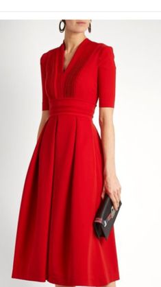 Red Cocktail Dress Classy, Kate Middleton Style Outfits, Ladylike Dress, Vintage Clothing Boutique, Chic Dress Classy, Elegant Cocktail Dress, V Dress, Modest Dresses Casual