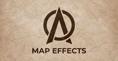 the logo for map effects, which is designed to look like a compass and has an arrow