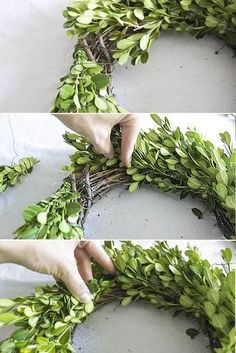 step by step instructions on how to make a twig wreath