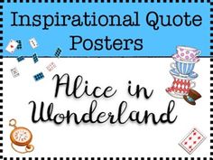 a sign that says,'alice in wonderland'with an image of a teapot and