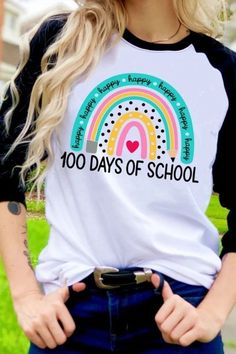 100th day of school shirts ideas 100 Days Of School Poster, 100 Days Of School Ideas, School Poster Ideas, 100th Day Of School Shirts, 100 Days Brighter Shirt, 100 Day Shirt Ideas, 100 Días De Clases, 100 Day Of School Project, Teacher Projects