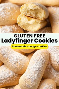 Gluten Free Ladyfingers (homemade sponge cookies) Pinterest marketing image