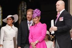 the royal family are all dressed in pink