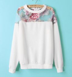 FASHION FLOWER SWEATER Áo Blu, Rilakkuma, Mode Inspiration, Sweater Weather, Look Fashion, Batik, Style Me, Autumn Fashion, Outfit Inspirations