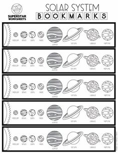 solar system worksheet for kids