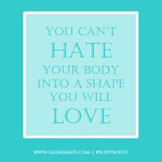 You can't hate your body into a shape you will love. #love the #body you have Poor body image is a common symptom of eating disorders and Body Dysmorphic Disorder. The constant self-criticism can make you feel anxious, worthless and depressed. Body Distortion Quotes, Body Distortion, Psychology Humor, Modus Operandi, Saving Quotes, Body Positive, Self Acceptance