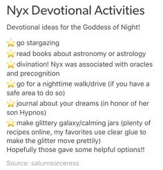 the nyx devotanal activities page is shown in this screenshoter's image