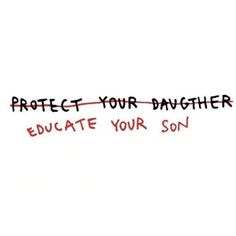 the words protect your daughter are written in red ink on a white paper with black writing