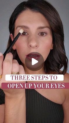 Open Eye Makeup Tutorial, Best Makeup For Small Eyes, Bright Eyes Makeup, Eye Shadowing Tutorial Videos, Makeup For Crows Feet Eyes, Eye Makeup To Make Eyes Bigger, Eye Makeup To Open Up Eyes, How To Make Brown Eyes Pop Makeup, Hooded Eye Makeup Tutorial Videos