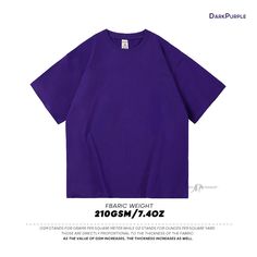 Introducing our Men's Heavyweight Cotton T-Shirt oversized, the perfect fusion of style, comfort, and durability. Crafted from 100% premium heavyweight cotton, this classic t-shirt. Featuring a modern, relaxed fit, this t-shirt is tailored to accentuate your physique. Solid Color Short Sleeve T-shirt For Streetwear, Purple Relaxed Fit T-shirt For Streetwear, Oversized Solid Color Cotton T-shirt, Oversized Basic Solid Color T-shirt, Oversized Plain T-shirt For Streetwear, Oversized Solid Color Graphic Tee, Solid Crew Neck T-shirt For Streetwear, Short Sleeve Solid Color T-shirt For Streetwear, Solid Color Cotton T-shirt For Streetwear