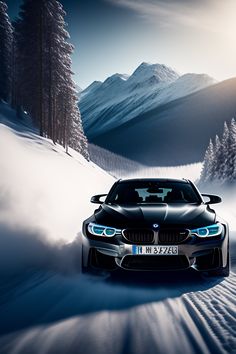 A black bmw m3 car driftting on a snowy mountain trail, detailed dust, intrincated trees, white winter, sublime illumination Nigerian Independence, Bmw Old, Cool Truck Accessories, Car Seat Poncho, Fuel Efficient Cars, Wallpaper Luxury, Galaxies Wallpaper, Car Tattoo Design, Ford Mustang Car