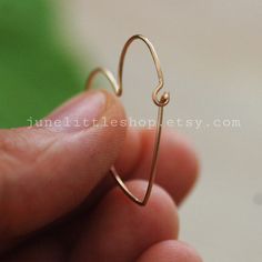 "❤️ Lovely hand formed silver sterling / 14k gold filled heart hoop/s. Please choose at your checkout \"quantity\": one single hoop or one pair (2 single hoops) size (approx): - 2.25 cm / 0.9 inch ► Please choose material: 100% 14K gold filled 100% Silver Sterling ♥ Dear buyer just for knowledge: WHAT IS GOLD FILLED? Gold filled is an actual layer of gold-pressure bonded to another metal. It does not flake off, rub off or turn colors, As a matter of fact, anyone who can wear gold can wear gold f Gold Heart Earrings, Gold Heart Earring, Hoops Silver, Romantic Jewelry, Romantic Jewellery, Heart Hoop Earrings, Earrings Heart, Love Jewelry, Hoop Earrings Gold