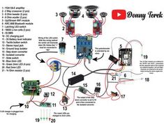 the wiring diagram for an audio system