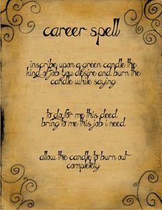 Career Spell Career Spell, Find Job, Book Items, Witchcraft Spells For Beginners, Hoodoo Spells, Good Luck Spells, Witchy Tips, Real Witches, Spells For Beginners