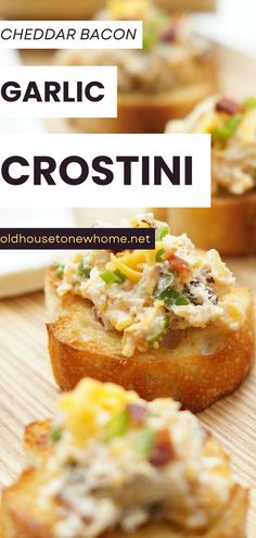 garlic and crostini is an easy appetizer that can be made in less than 10 minutes