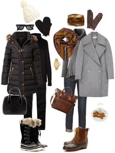 Ensemble: Casual Neutrals with Snow Boots Snow Boots Outfit, Neutral Coat, Snow Style, Winter Mode Outfits, Trendy Winter Fashion, Cold Fashion, Winter Outfits Cold, Snow Outfit