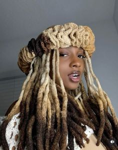 Cute Dreads Hairstyles, Loc Styles With Accessories, Wedding Guest Locs Hairstyles, Loc Wicks, Unique Locs Styles, Fall Loc Hair Colors, 4 Month Locs, Loc Extension Hairstyles, Loc Petals On Short Locs