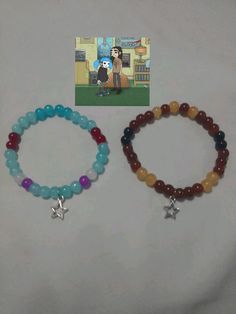 Pulseras de Sally Face y Larry Johnson, me dieron ganas de subirla jjsjak Arcane Bracelet Ideas, Sally Face Bracelet, Character Kandi, Pulseras Aesthetic, Diy Room Decor Videos, Diy Kandi, Larry Johnson, Kandi Bracelets, Sally Face