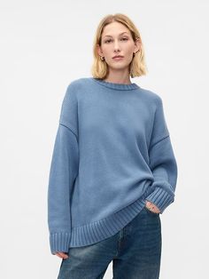 Oversized Boyfriend Sweater | Gap Gap Relaxed Fit Sweatshirt With Ribbed Cuffs, Gap Cotton Crew Neck Sweatshirt, Gap Relaxed Fit Sweatshirt, Gap Relaxed Fit Cotton Sweater, Gap Cotton Sweater With Relaxed Fit, Gap Cotton Relaxed Fit Sweater, Gap Cotton Sweater In Relaxed Fit, Gap Relaxed Fit Sweatshirt For Fall, Gap Long Sleeve Sweater With Ribbed Cuffs