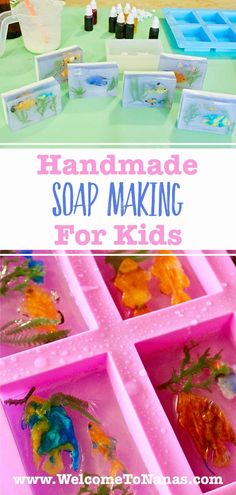 handmade soap making for kids is an easy and fun way to learn how to make soap