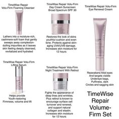 Restore what was lost. And lift away the years. Powered by the Volu-Firm complex, TimeWise Repair is the scientifically advanced regimen that targets the advanced signs of aging like never before. The regimen is clinically shown to deliver these age-defying results:* Reduced look of deep lines and wrinkles, and improved look of wrinkle severity • Lifted appearance is restored Improved skin firmness • Improved skin elasticity Enhanced appearance of skin clarity Improved overall appearance * Timewise Repair Mary Kay, Mary Kay Online Party, Mary Kay Opportunity