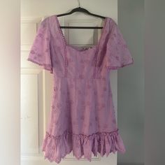 Showpo, Size 6, Lilac, New, Never Worn Square Neck Dress, Lilac Color, Color Purple, Square Neck, Neck Dress, Lilac, Size 6, Mini Dress, Womens Dresses