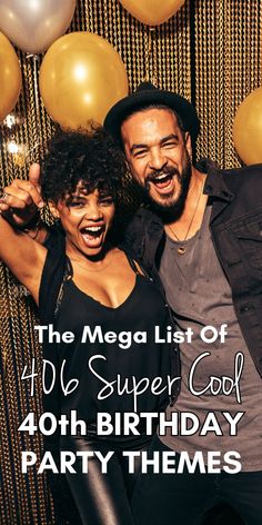 the mega list of 40 super cool birthday party themes for men and women in their 20s's