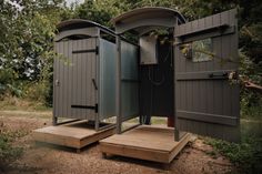 the outhouse is built into the ground