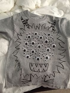 a t - shirt that has been made to look like a monster