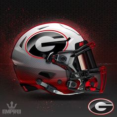 a football helmet with the word g on it