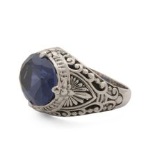 Brand New Color: Silver Synthetic Sapphire Sterling Silver Imported, Made In Bali East West Ring, East West, Womens Jewelry Rings, New Color, Bali, Jewelry Accessories, Sapphire, Women Jewelry, Sterling Silver