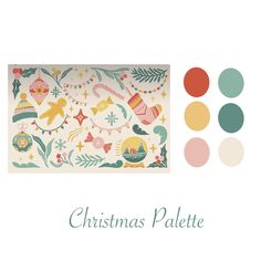 Hex codes for my color stories/palettes are on my website under "Free Resources". I love playing with color and just couldn't resist creating this one. Enjoy!  #christmaspalette #christmascolorpalette #vintagechristmas #colorpalette #vintagecolorpalette #vintagecolors #christmascolors #christmasdecorideas #christmasdecorating #vintagechristmasdecor Holiday Color Scheme, Christmas Cookie Color Palette, Folk Art Color Palette, Vintage Christmas Color Palette, Vintage Color Palette, Vintage Colour Palette, Interior Design Color