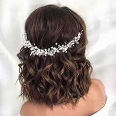 Hair Vine Braid, Bridal Head Pieces, Bohemian Bridal Headpiece, Short Bridal Hair, Silver Hair Vine, Pearl Bride, Bride And Bridesmaids, Bridal Hair Headpiece, 2024 Prom