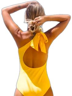 Royal Blue Swimsuit, Swimsuit Yellow, Pool Vacation, High Neck One Piece, Yellow Swimsuits, Rash Guard Women, Cut Out One Piece, Halter One Piece Swimsuit, 1 Piece Swimsuit