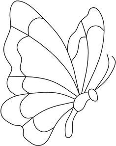 the outline of a butterfly on a white background