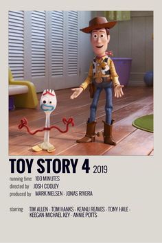 the poster for toy story 4 shows woody and sul from disney's toy story