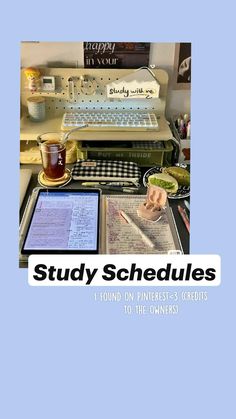 study schedules found on pinterest and croissants to the owners