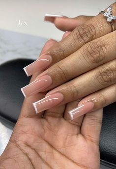 Acrylic Nails Nude, Tapered Square Nails, Work Nails, French Tip Acrylic Nails, Short Square Acrylic Nails, Long Acrylic Nails Coffin, Long Square Acrylic Nails, White Nail