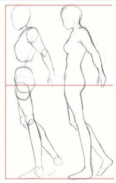 an image of a woman's body in three different positions