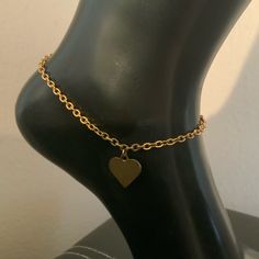 Sizzling Summer Bomb | Heart Ankle Bracelet Gold Stainless Steel. #Tarnishfree. Adjustable. Beach Goals. Delivered In Gift Box. Hand Crafted. Limited Supply. Trendy Adjustable Heart-shaped Anklets, Adjustable Heart Metal Anklets, Adjustable Heart-shaped Metal Anklet, Trendy Gold Heart-shaped Anklets, Heart-shaped Anklets For Valentine's Day, Heart-shaped Metal Anklets For Gift, Trendy Heart-shaped Anklets For Gifts, Heart-shaped Metal Anklets As Gift, Trendy Heart Shaped Anklets For Gift