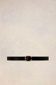 black calf leather grained texture pin-buckle fastening punched holes flat tip Ami Paris, Scarf Jewelry, Best Bags, Small Leather Goods, Sock Shoes, Small Bags, Belt Buckles, Leather Shoes, Calf Leather