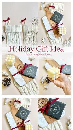 the instructions to make a holiday gift idea