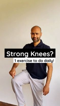 Asheesh Pal | Health, Fitness and Lifestyle | ✅ Strong Knees? In the ancient Qigong technique to strengthen the knee, we do a static 2 minutes hold in this position daily to make our… | Instagram Sore Knee Exercises, Exercise To Strengthen Knees, Strong Knees, Strong Knees Workout, Fluid On The Knee, Exercises For Arthritic Knees, Knee Fat