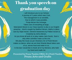 thank you speech on graduation day