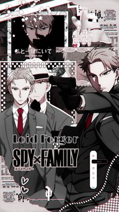 an image of two men in suits and ties with text that reads, loud trooper spy family