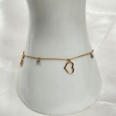 18k Yellow Gold Charm Heart Bracelet Size 7.5 New Au750 Lightweight Layering Heart And Small Ball Charms Size 7.5 Inches Lightweight Great Addition For Layering Bracelets And Bangles Rare Design #Vca #Vancleef #Chanel #Gucci #Cartier #Bvlgari #Ysl #Louisvuitton #Robertocoin #Finejewelry #Japangold #Fashion #Luxury #Fendi #Versace #Tiffany #Botegga #Saudigold #Hongkonggold #Italygold #Vca #Vancleef #Chanel #Gucci #Cartier #Bvlgari #Ysl #Louisvuitton #Robertocoin #Finejewelry #Japangold #Fashion #Luxury #Fendi #Versace #Tiffany #Botegga #Saudigold #Hongkonggold #Italygold #Tiffanyandco #Dior #Ysl #Alhambra #Vancleefandarpels #Vancleef #Tiffany&Co #Yvessaintlaurent #Christiandior #Hermes Fendi Versace, Layering Bracelets, Tiffany And Co, Layered Bracelets, Heart Bracelet, Gold Charm, Fashion Luxury, Bracelet Sizes, Womens Jewelry Bracelets